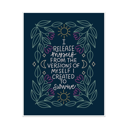 I Release Myself Unframed Art Print - Starry Skies Austin