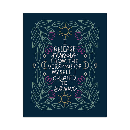 I Release Myself Unframed Art Print - Starry Skies Austin