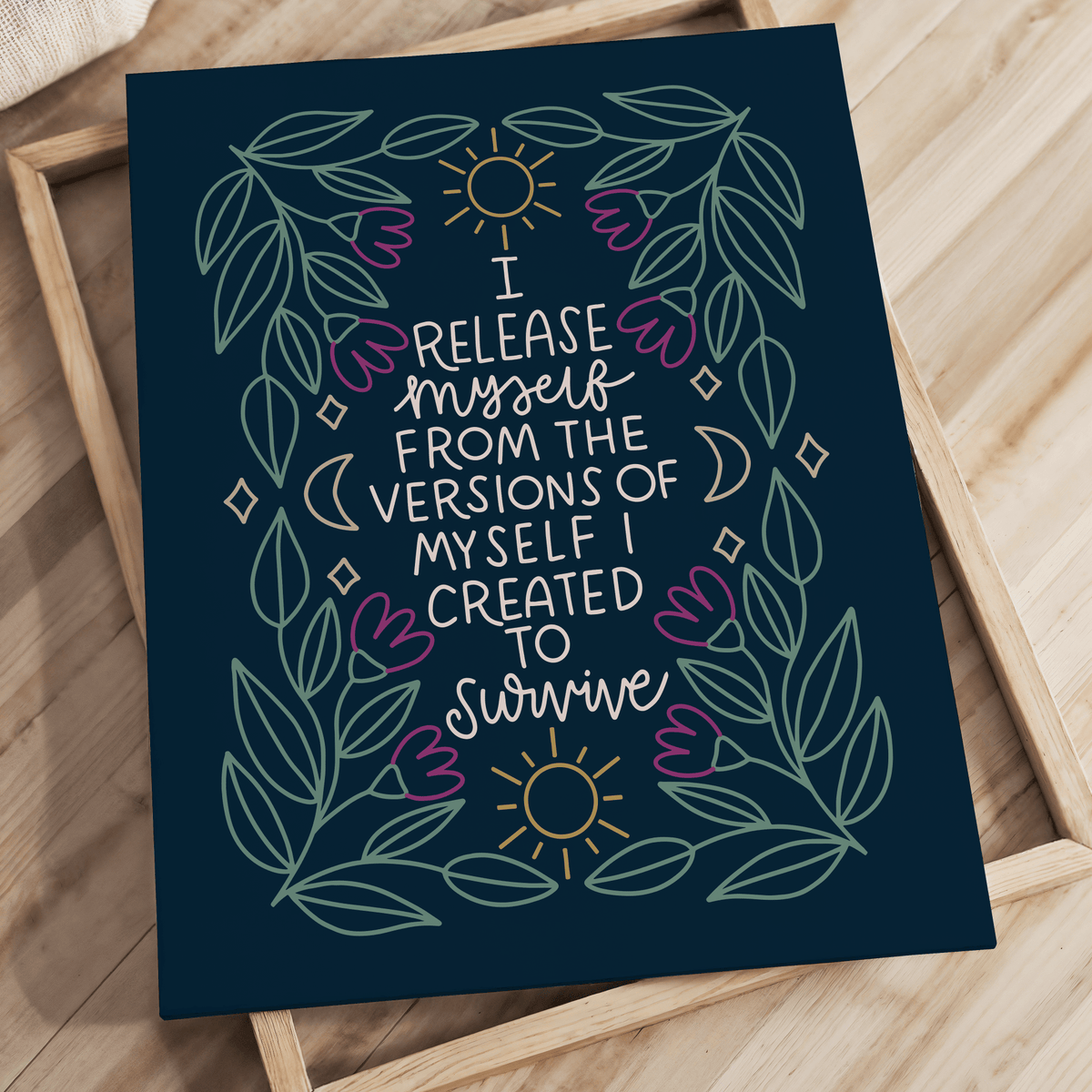I Release Myself Unframed Art Print - Starry Skies Austin