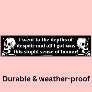 I went to the depths-Bumper Sticker - Starry Skies Austin