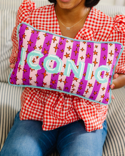 Iconic Needlepoint Pillow - Starry Skies Austin