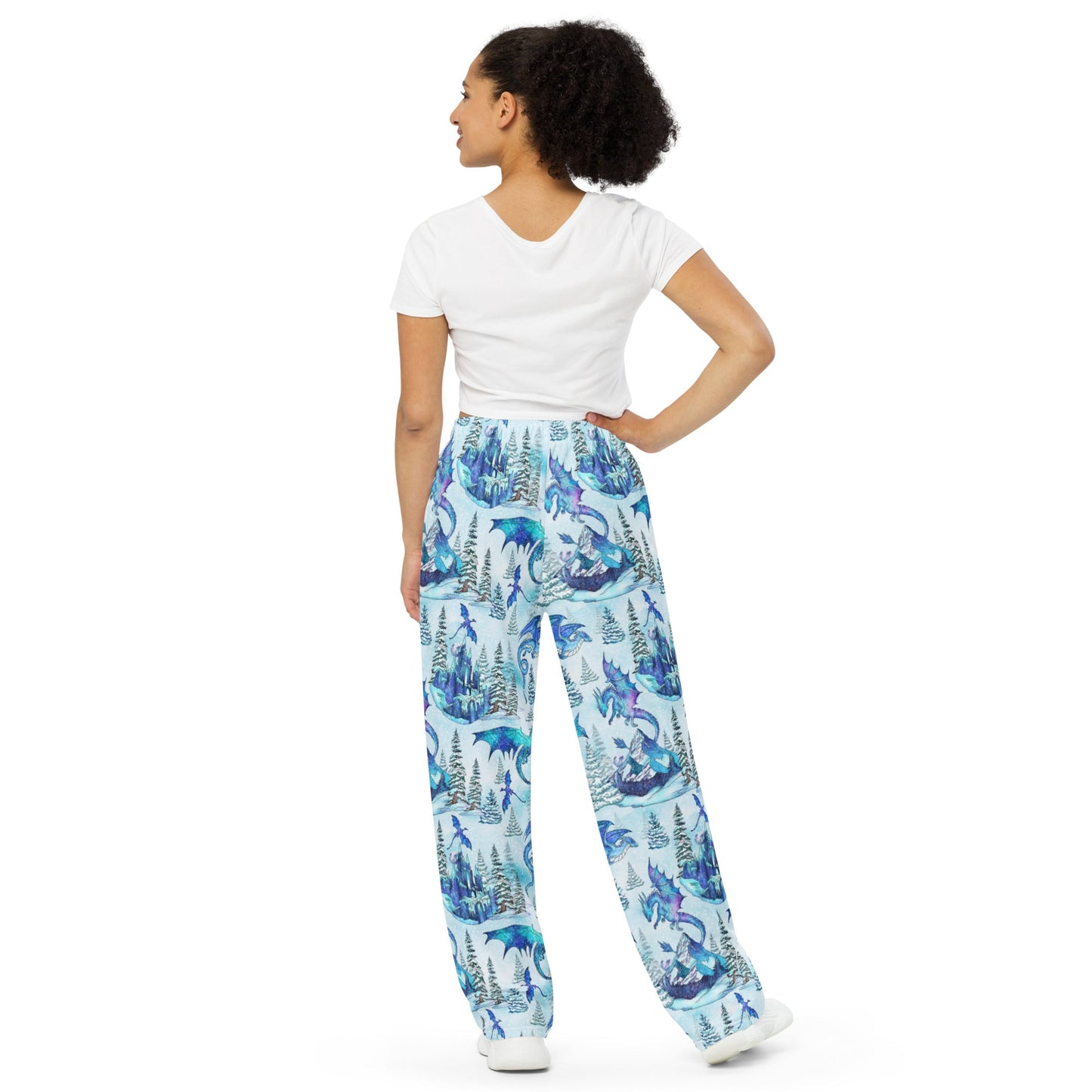 Icy Dragon wide - leg pants - Starry Skies Austin