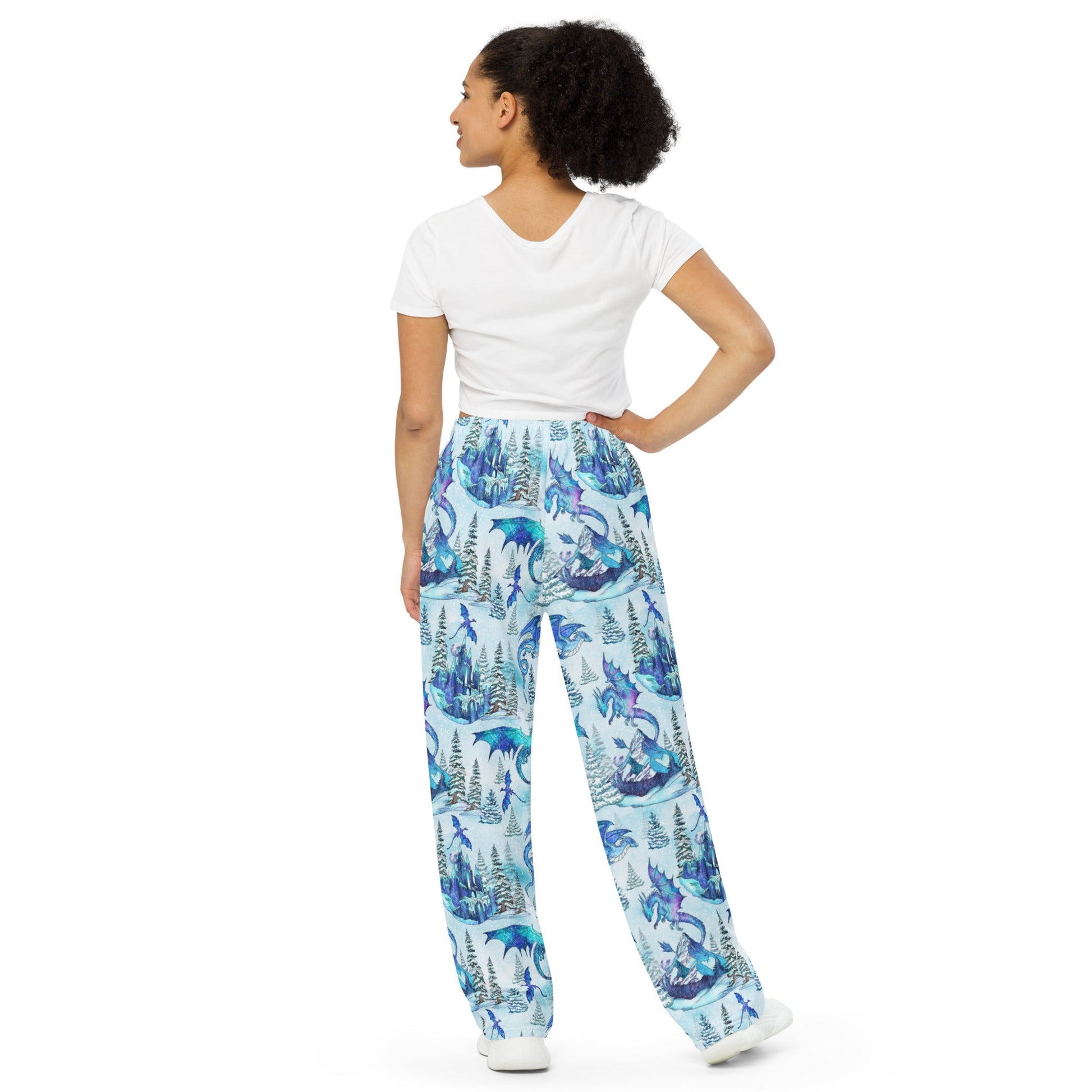 Icy Dragon wide - leg pants - Starry Skies Austin