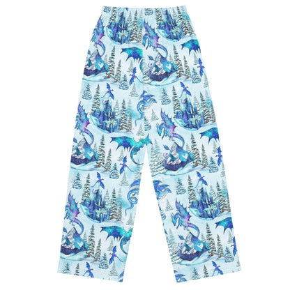 Icy Dragon wide - leg pants - Starry Skies Austin
