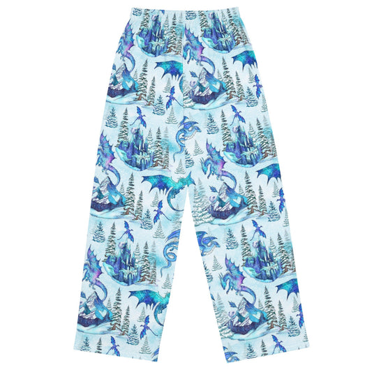 Icy Dragon wide - leg pants - Starry Skies Austin