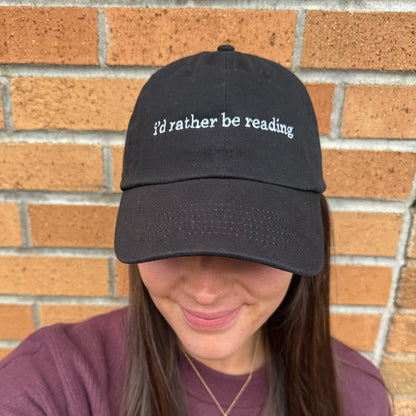I'd Rather Be Reading Baseball Hat - Starry Skies Austin