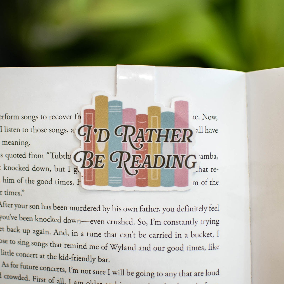 I'd Rather Be Reading - Magnetic Bookmark - Starry Skies Austin
