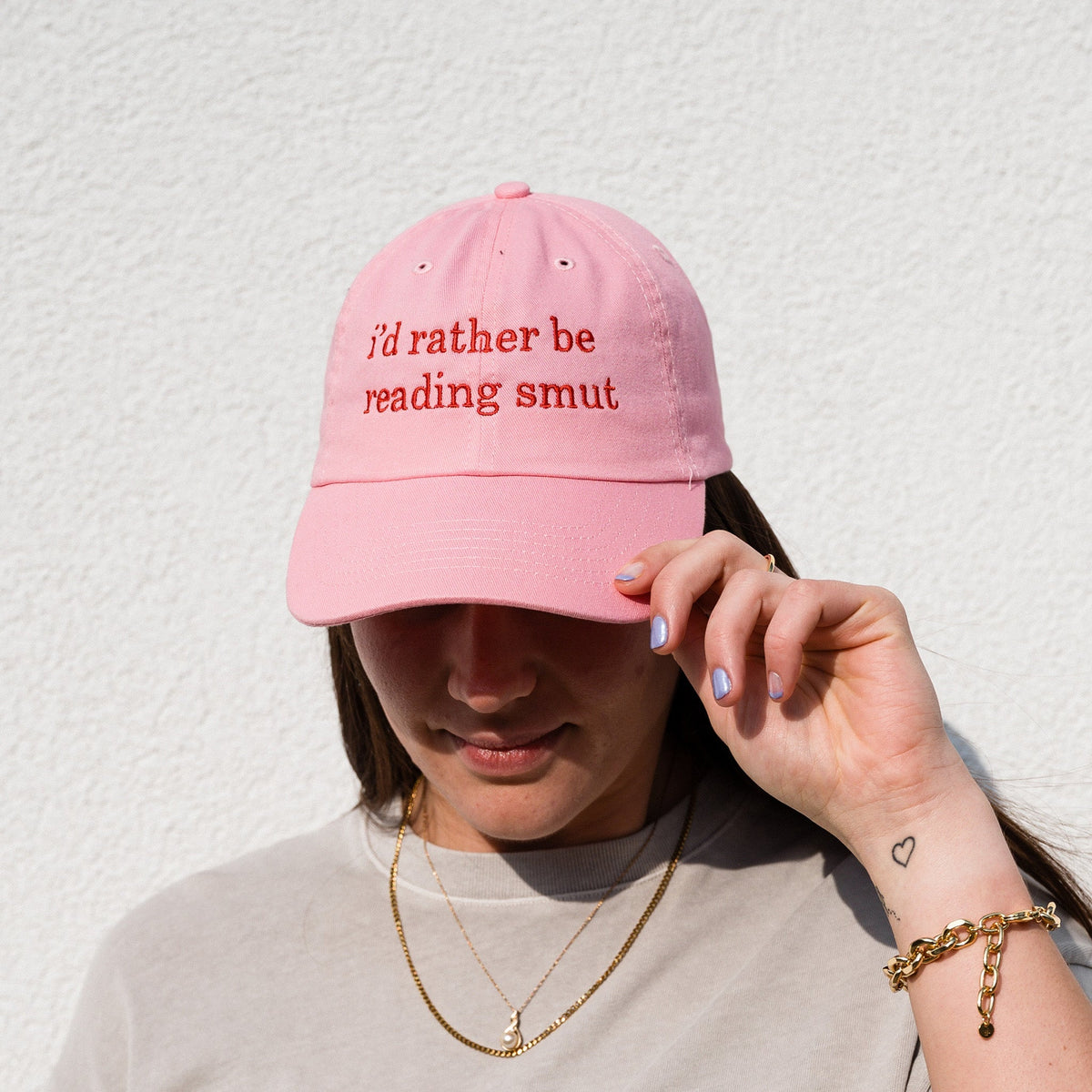 I'd Rather Be Reading Smut Baseball Hat - Starry Skies Austin
