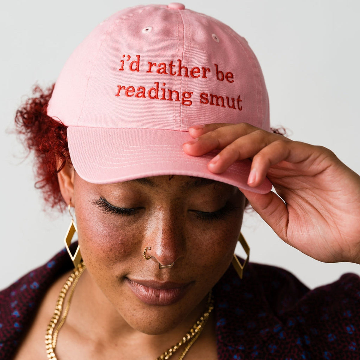 I'd Rather Be Reading Smut Baseball Hat - Starry Skies Austin