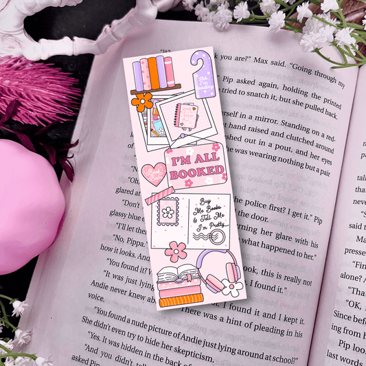 I'm All Booked Cardstock Laminated Bookmark - Starry Skies Austin