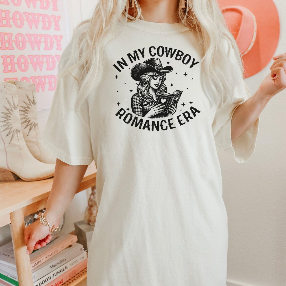 In My Cowboy Romance Era Comfort Colors Shirt - Starry Skies Austin