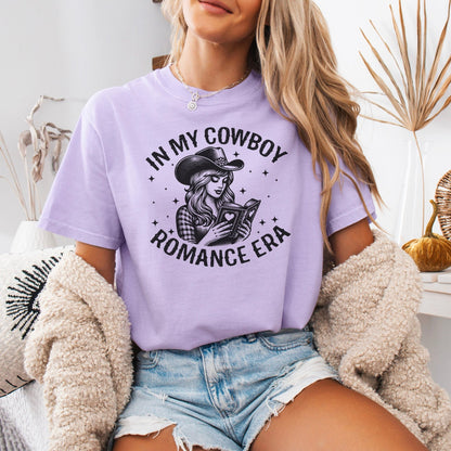 In My Cowboy Romance Era Comfort Colors Shirt - Starry Skies Austin