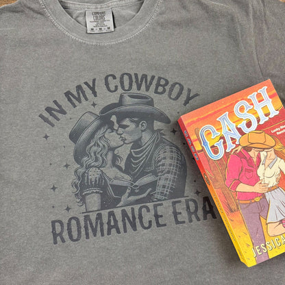 In My Cowboy Romance Era (Couple) Heavyweight Comfort Colors Boxy Cropped Shirt - Starry Skies Austin