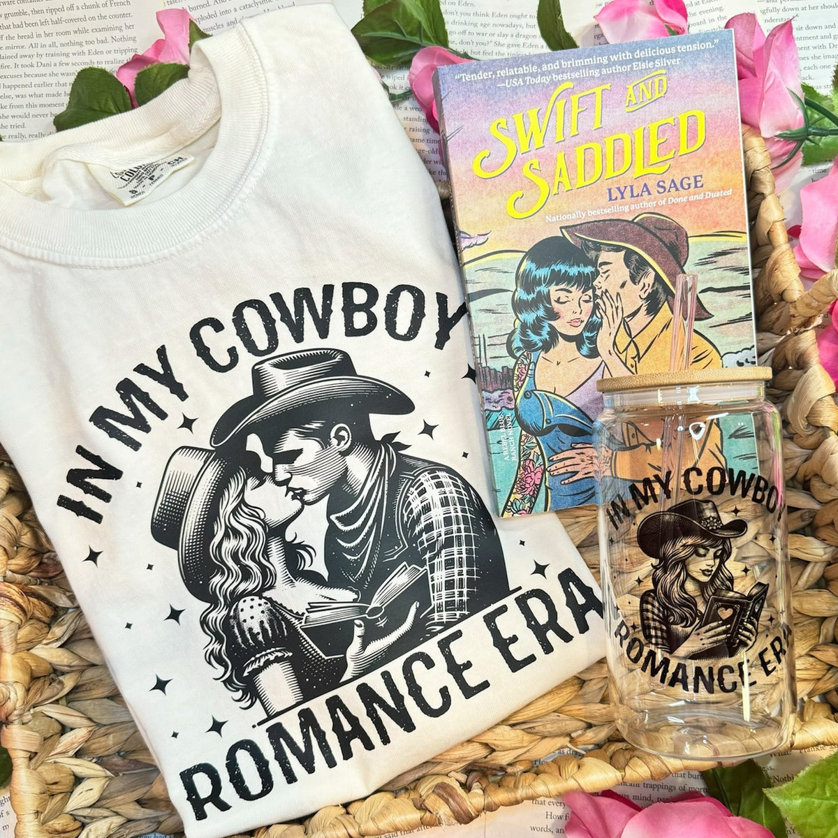 In My Cowboy Romance Era (Couple) Heavyweight Comfort Colors Shirt - Starry Skies Austin