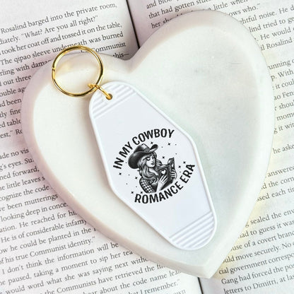 In My Cowboy Romance Era Motel Keychain - Starry Skies Austin