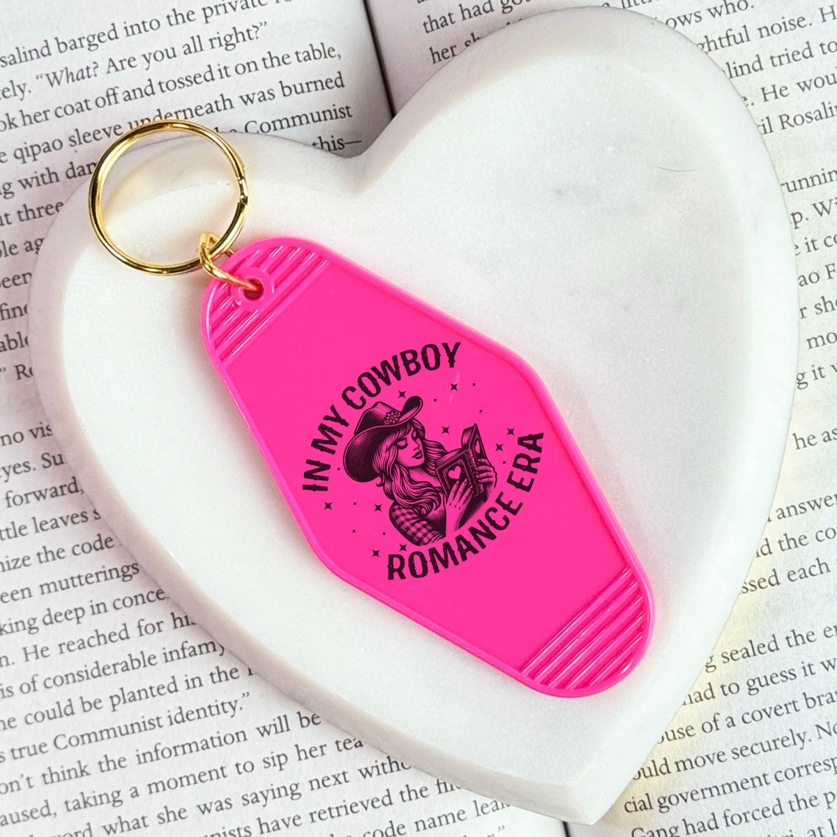 In My Cowboy Romance Era Motel Keychain - Starry Skies Austin
