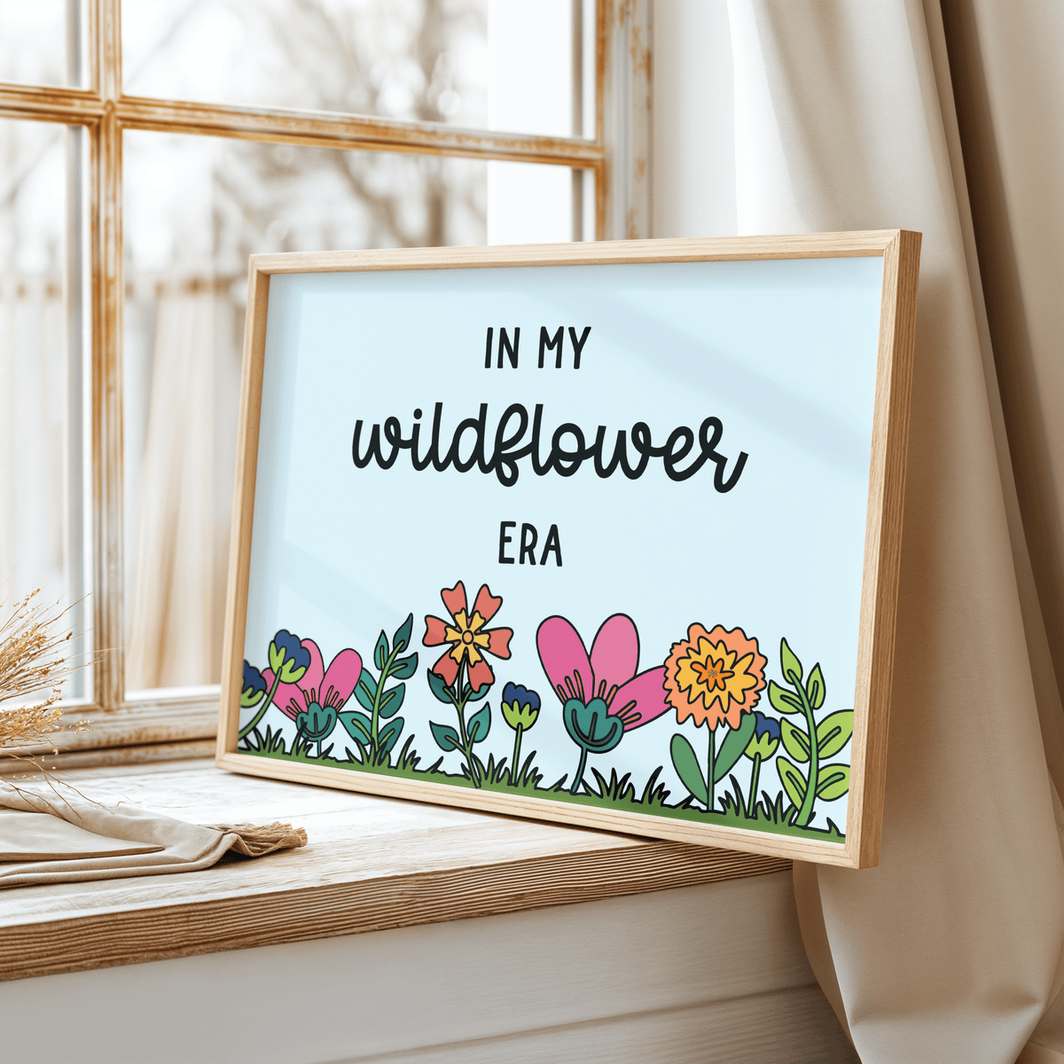 In My Wildflower Era Unframed Art Print - Starry Skies Austin