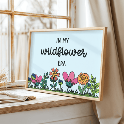 In My Wildflower Era Unframed Art Print - Starry Skies Austin