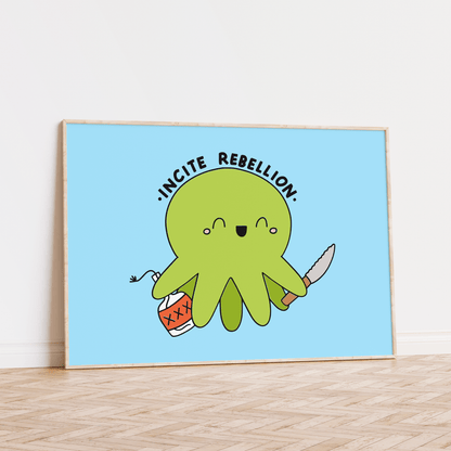 Incite Rebellion Unframed Art Print - Starry Skies Austin