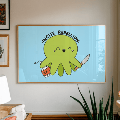 Incite Rebellion Unframed Art Print - Starry Skies Austin