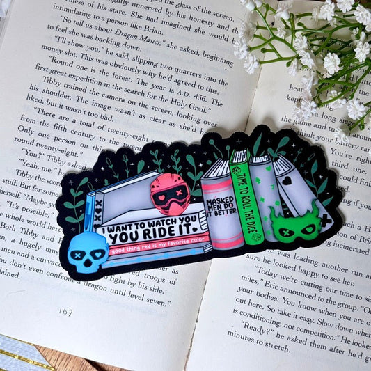 Into the Darkness Inspired Handrawn Laminated Bookmark - Starry Skies Austin