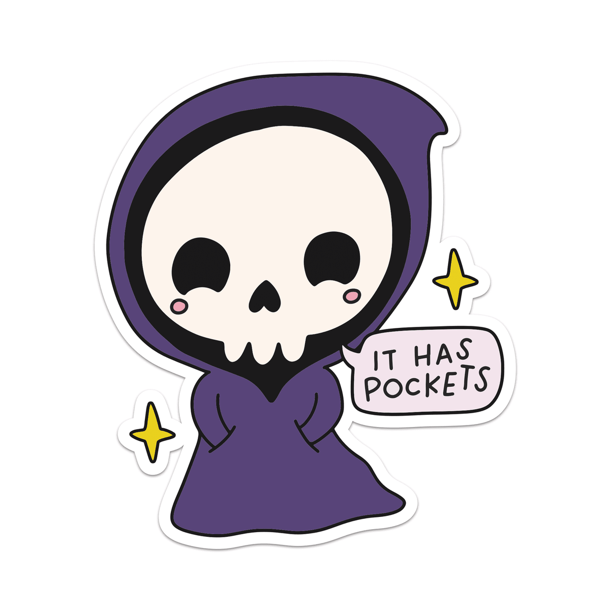 It Has Pockets Vinyl Sticker - Starry Skies Austin