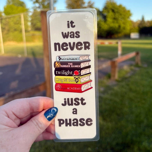 It Was Never Just a Phase 2000's Fantasy/Dystopian Dual-Sided Cardstock Bookmark - Starry Skies Austin