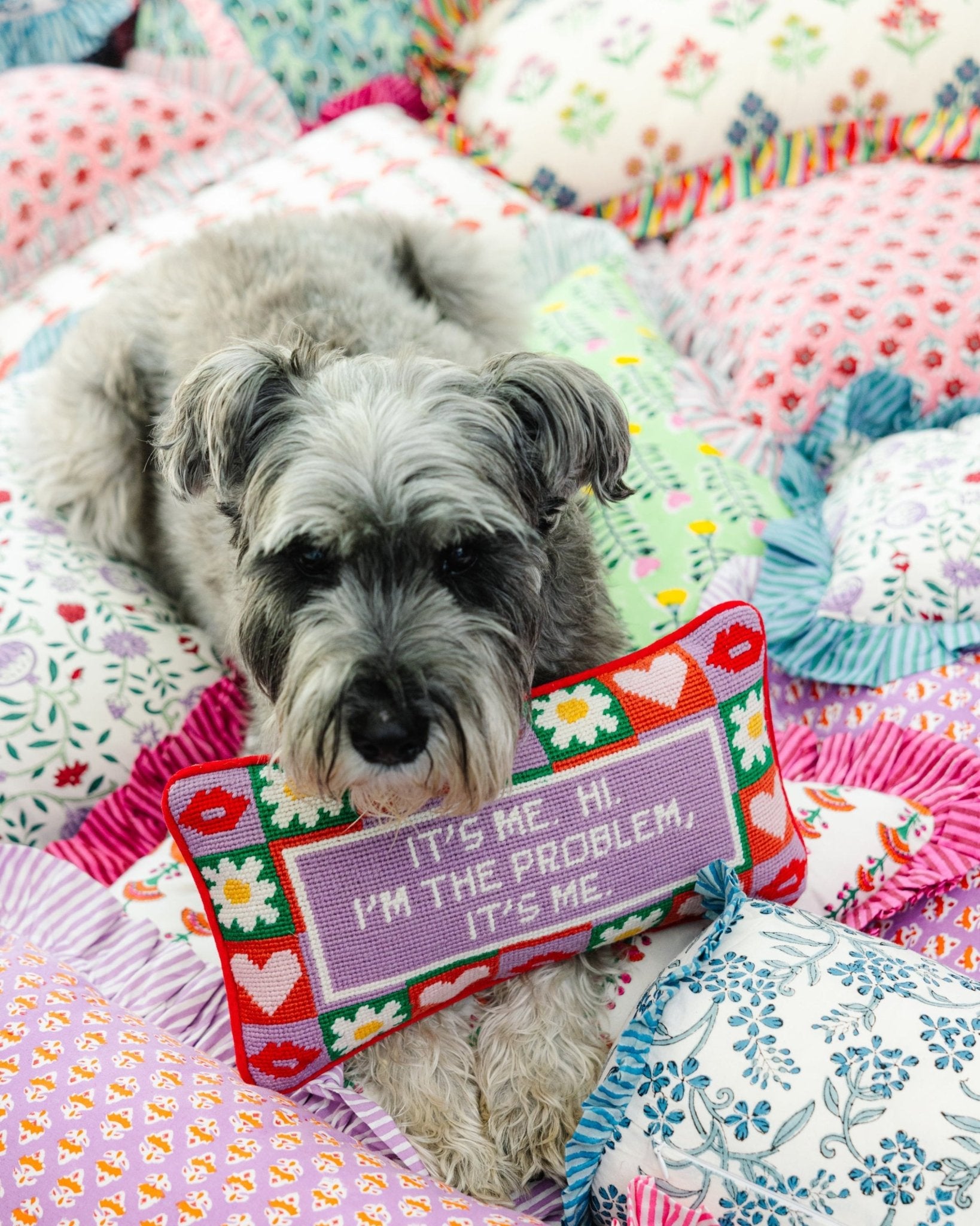It's Me Needlepoint Pillow - Starry Skies Austin