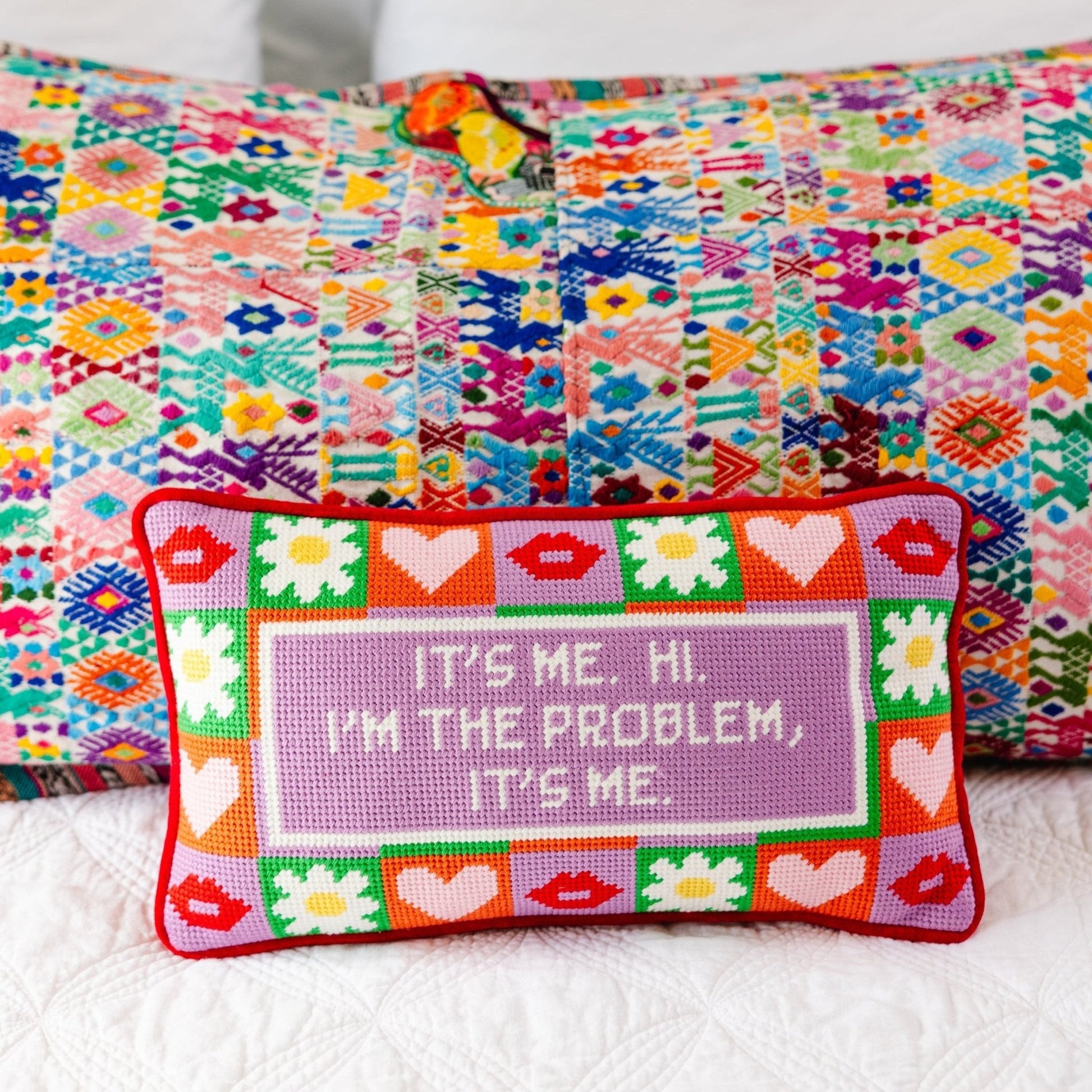 It's Me Needlepoint Pillow - Starry Skies Austin