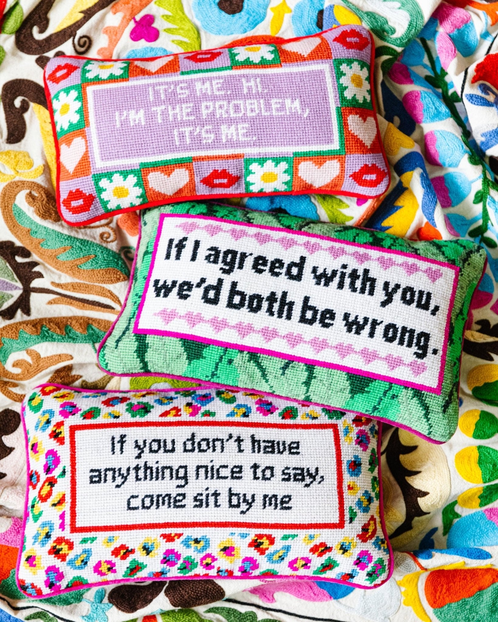 It's Me Needlepoint Pillow - Starry Skies Austin