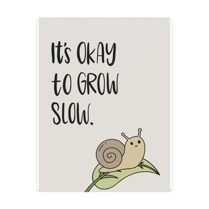 It's Okay to Grow Slow Unframed Art Print - Starry Skies Austin