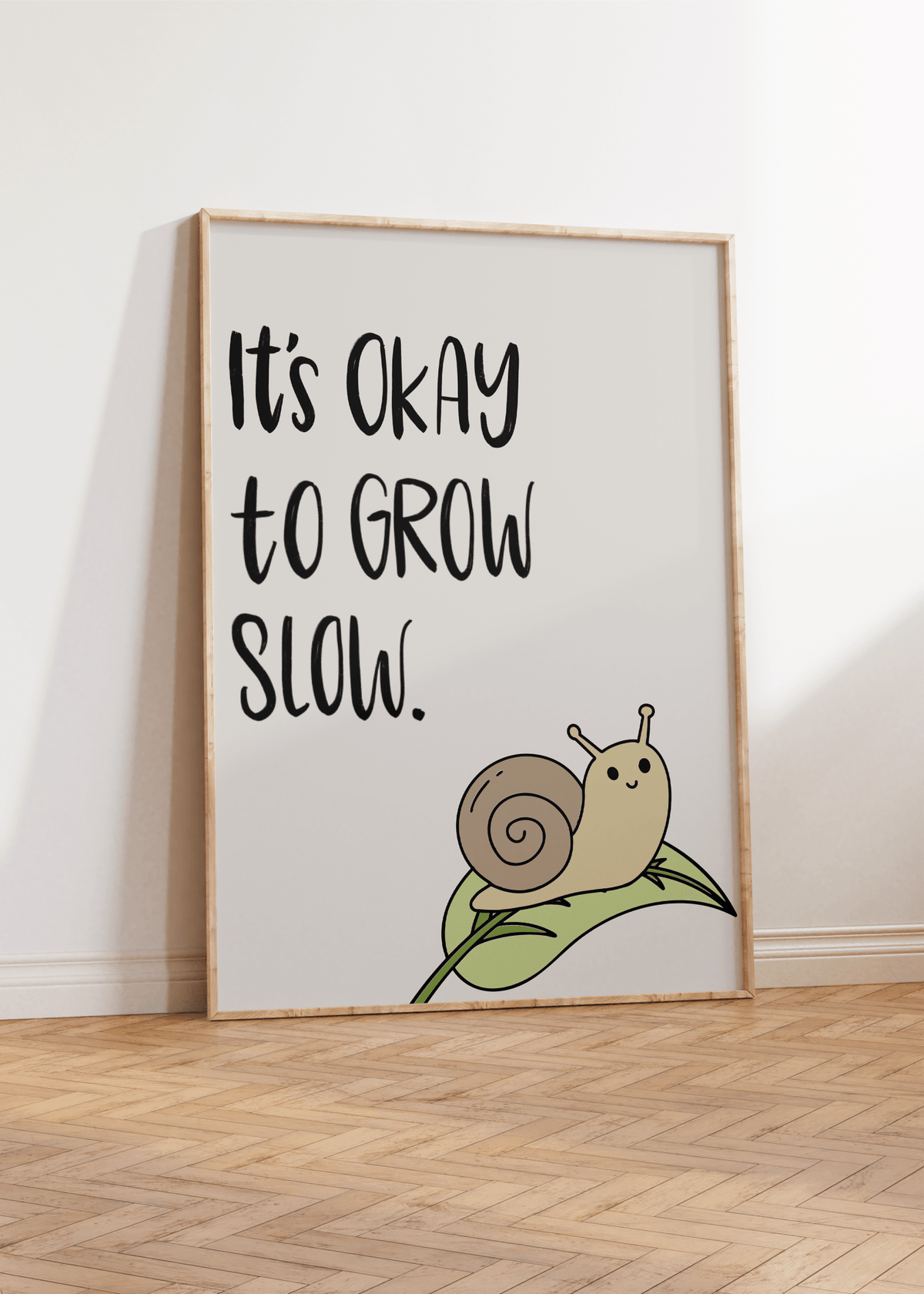 It's Okay to Grow Slow Unframed Art Print - Starry Skies Austin