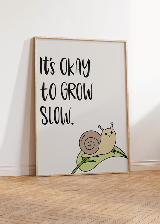 It's Okay to Grow Slow Unframed Art Print - Starry Skies Austin