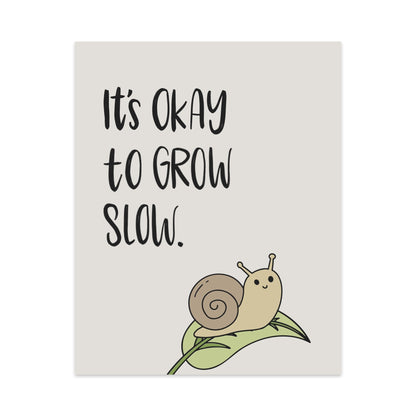 It's Okay to Grow Slow Unframed Art Print - Starry Skies Austin
