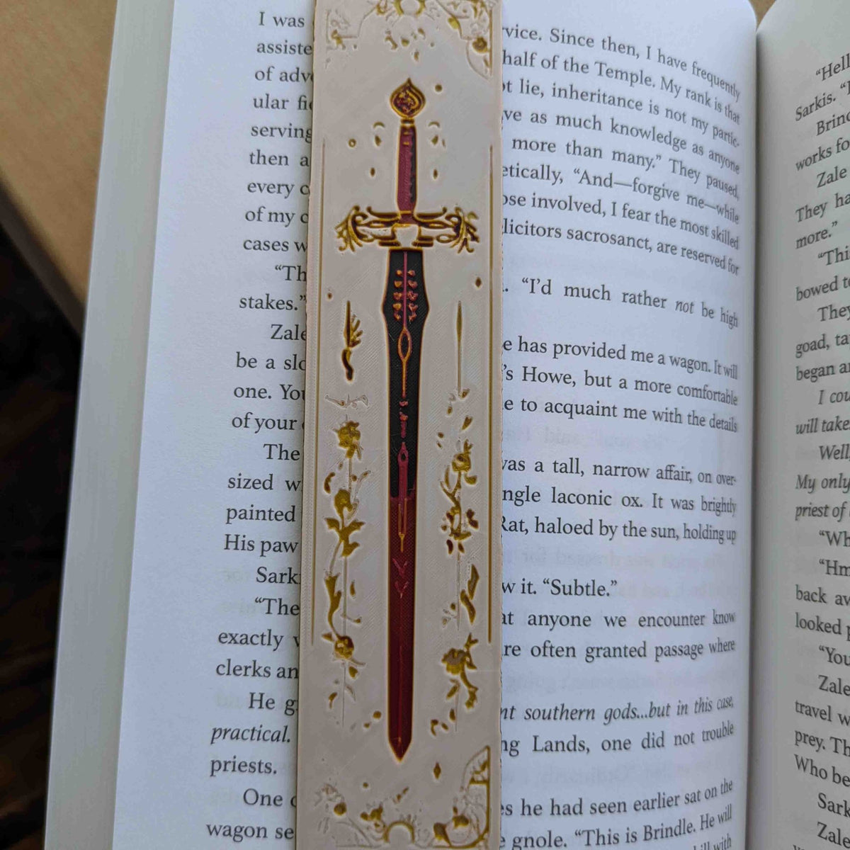 Ivory Lumina Celestial Gothic Sword Bookmark - Starry Skies Austin