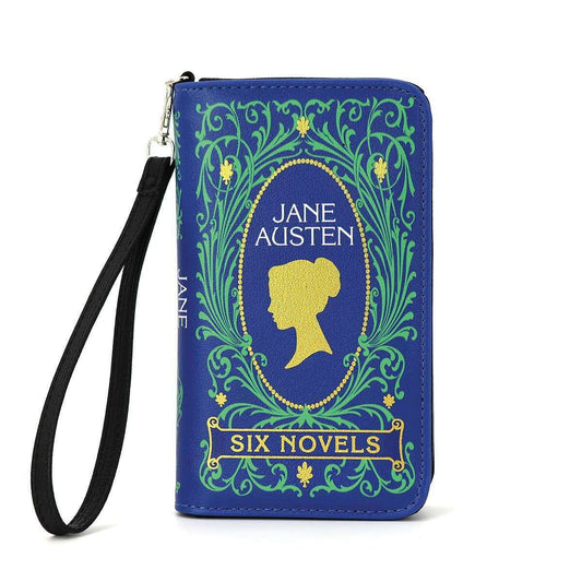 Jane Austen Novels Book Wallet Wristlet - Starry Skies Austin