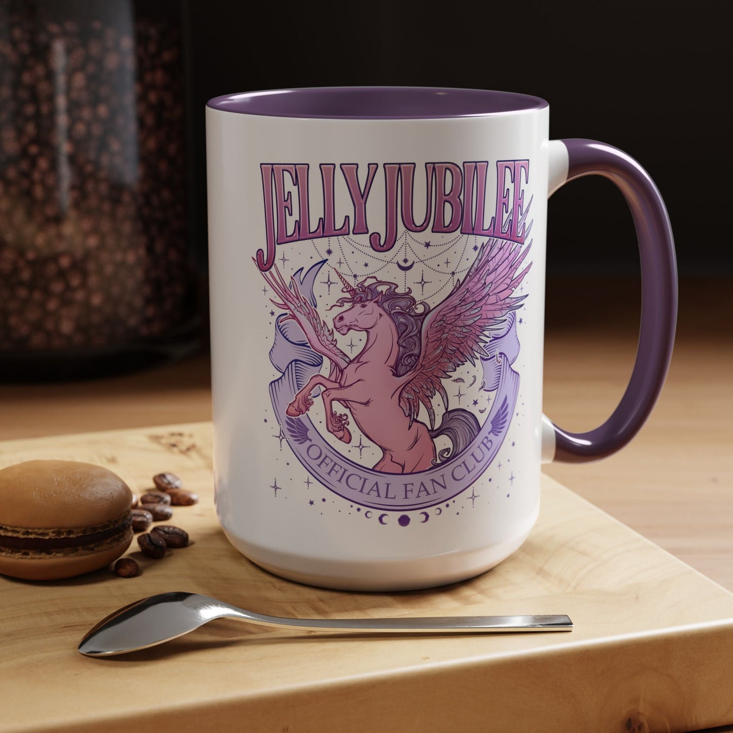 Jelly Jubilee Fan Club Mug | Crescent City Inspired Pegasus Design - Starry Skies Austin