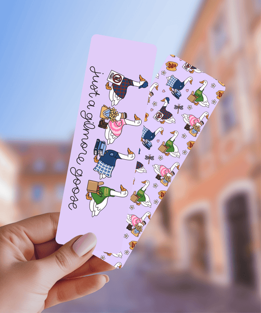 Just a Gilmore Goose Dual-Sided Matte Cardstock Bookmark - Starry Skies Austin
