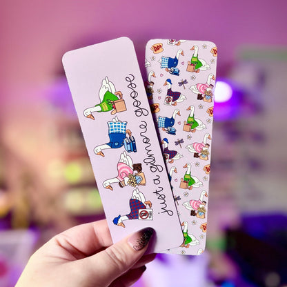 Just a Gilmore Goose Dual-Sided Matte Cardstock Bookmark - Starry Skies Austin