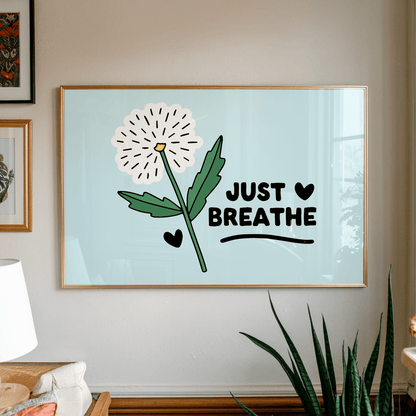 Just Breathe Unframed Art Print - Starry Skies Austin
