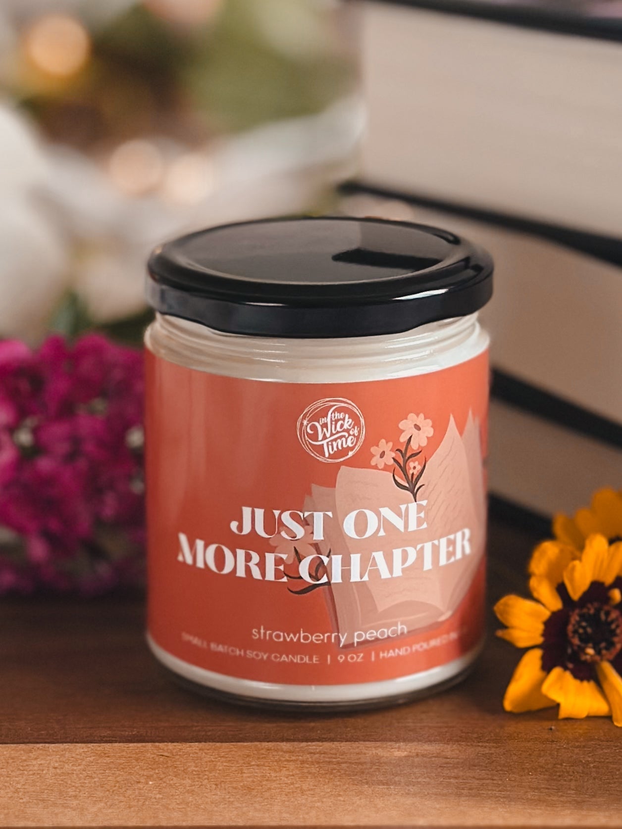Just One More Chapter Candle 9 OZ - Starry Skies Austin