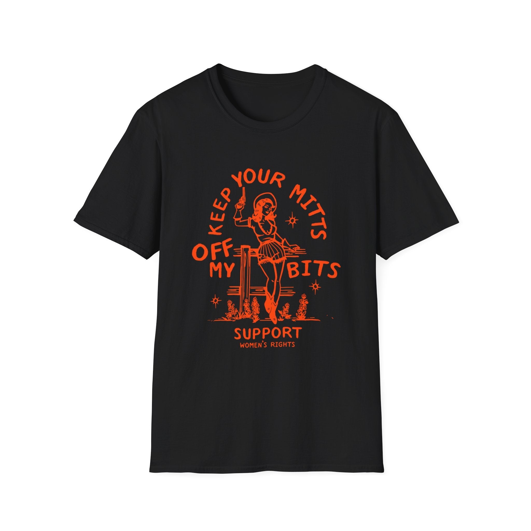 Keep Your Mitts Off My Bits Feminist Softstyle Tee - Starry Skies Austin