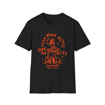 Keep Your Mitts Off My Bits Feminist Softstyle Tee - Starry Skies Austin