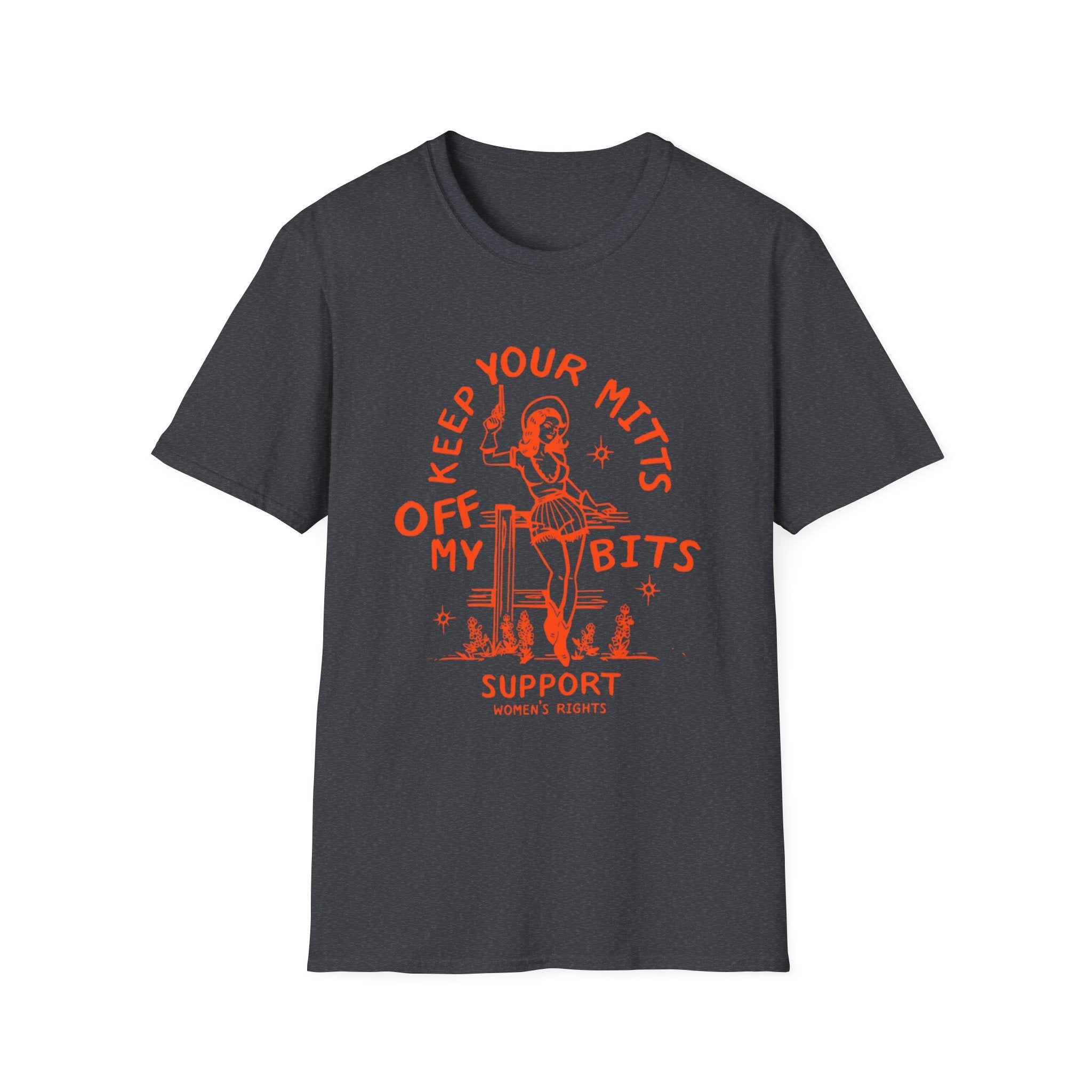 Keep Your Mitts Off My Bits Feminist Softstyle Tee - Starry Skies Austin