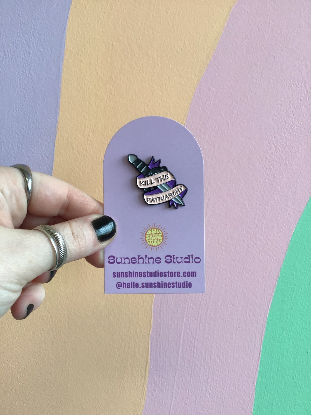 “Kill the Patriarchy” Enamel Pin - Starry Skies Austin