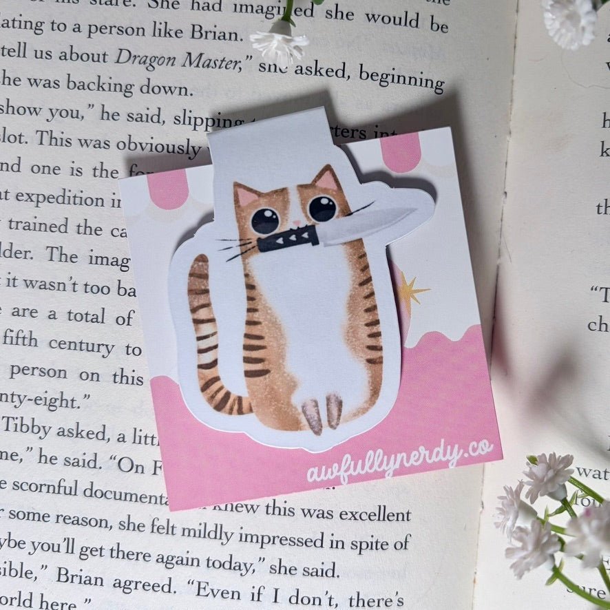 Killer Kitty Dual Sided Magnetic Bookmark - Starry Skies Austin