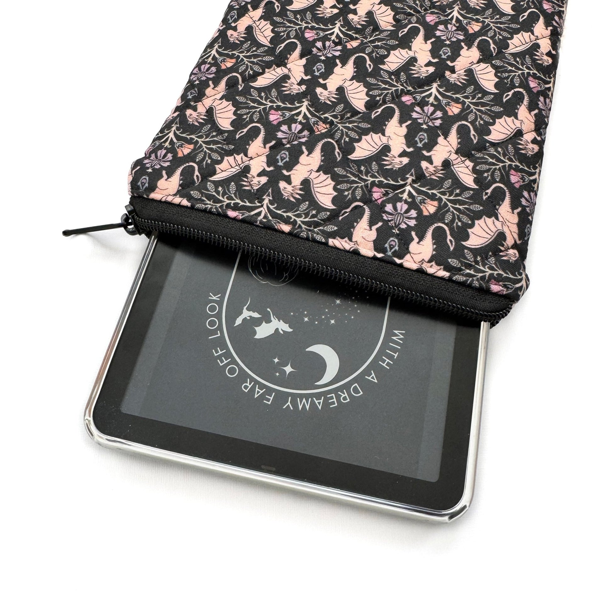 Kindle Sleeve | floral dragons - Starry Skies Austin