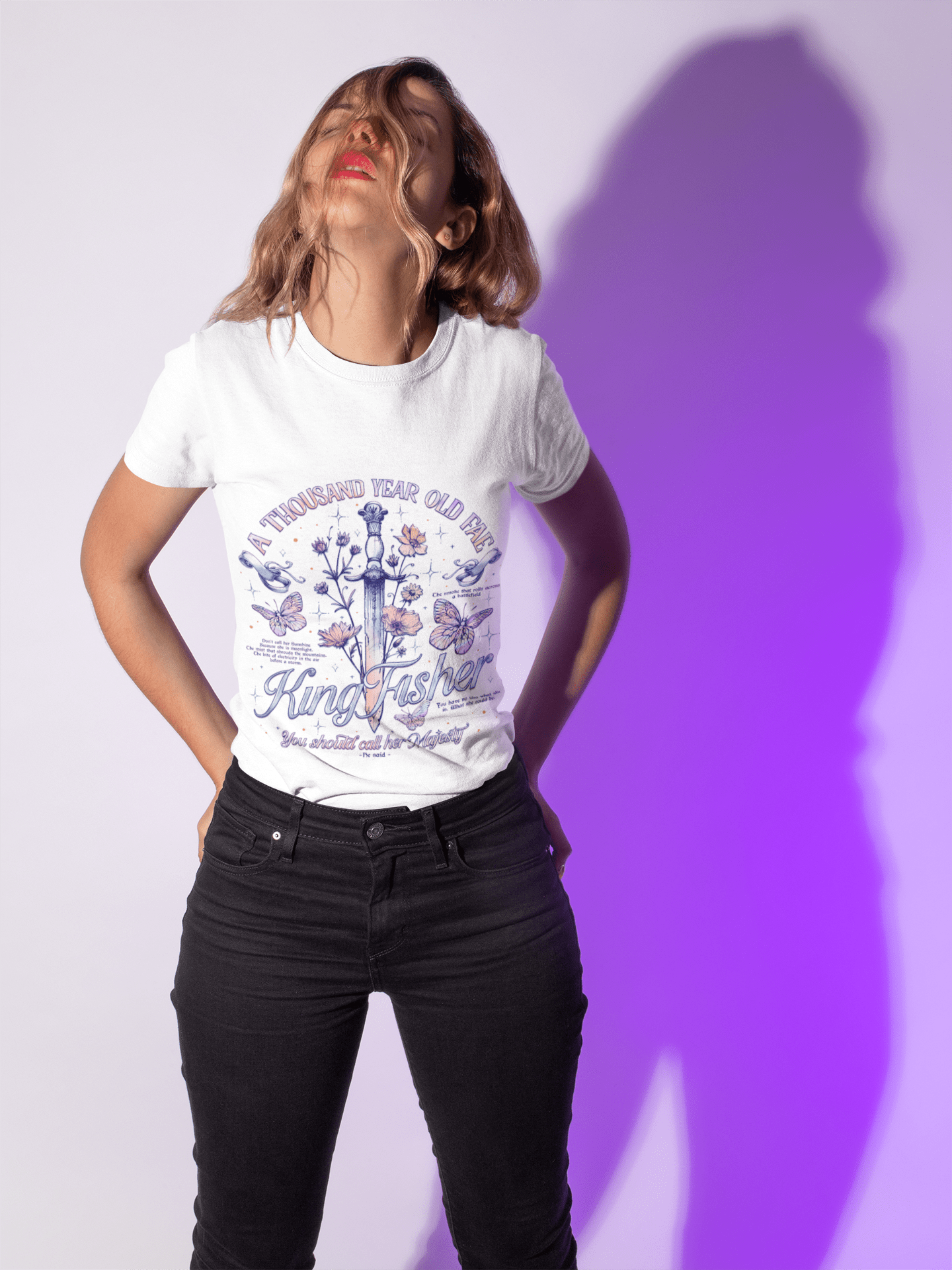 Kingfisher Fantasy Tee – Premium Callie Hart Merchandise & Romantasy Fashion - Starry Skies Austin