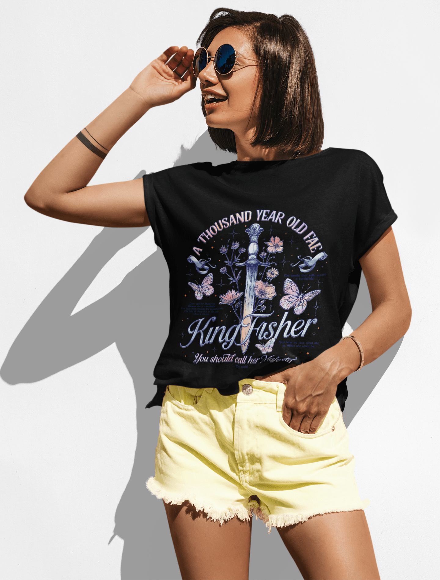 Kingfisher Fantasy Tee – Premium Callie Hart Merchandise & Romantasy Fashion - Starry Skies Austin