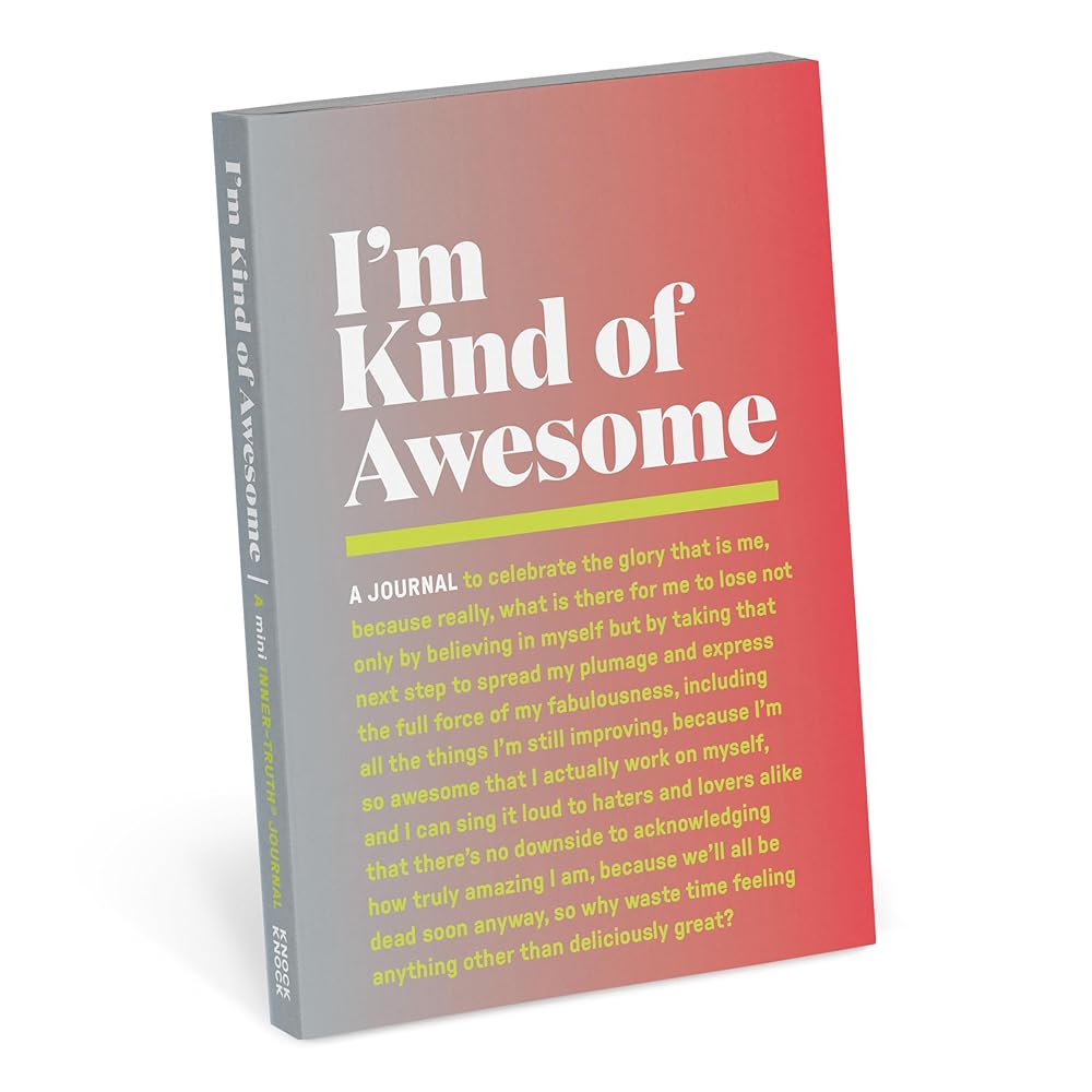 Knock Knock I'm Kind of Awesome Mini Inner-Truth® Journal (Pastel Version) (Mini Inner-truth Journals) by Knock Knock - Starry Skies Austin